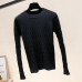 2019 New Fashion Women Knitted Tops Autumn Winter Pullovers Sweaters Casual Long Sleeve O-Neck Geometric Knitting Sweaters White