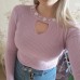 2019 Sweety pearl V-Neck Yellow Lady's Sweater Spring Slim Beading Pullover Female Pull Pink Sweater for Women Jumper Knit Tops