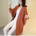 2019 Women Long Cardigans Autumn Winter Stitch Poncho Knitting Sweater Female Over sized Shawl Cape Jacket Coat Trench Parkas