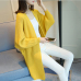 2019 Women Long Cardigans Autumn Winter Stitch Poncho Knitting Sweater Female Over sized Shawl Cape Jacket Coat Trench Parkas