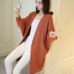 2019 Women Long Cardigans Autumn Winter Stitch Poncho Knitting Sweater Female Over sized Shawl Cape Jacket Coat Trench Parkas