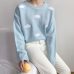 2019 Women'S Kawaii Ulzzang Vintage College Loose Clouds Sweater Female Korean Punk Thick Cute Loose Harajuku Clothing For Women