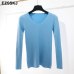 2019 new Spring Autumn V Neck sweater Pullovers Women Slim basic Sweater Elastic soft Jumpers female women sweater