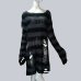 6 Colors Gothic Punk Plus Size Long Sweaters Women Striped Character Cool Hollow Out Hole Broken Jumpers Pullover Knit Sweater