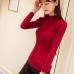 8 colors 2019 Autumn Women lady sweater high elastic Solid Turtleneck sweater women slim sexy tight Bottoming Knitted Pullovers