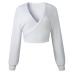 Autumn And Winter Sweaters tops Loose Slim Sweater pullover 2019 Casual solid Fashion White Long Sleeve V-neck Women Clothing