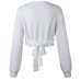 Autumn And Winter Sweaters tops Loose Slim Sweater pullover 2019 Casual solid Fashion White Long Sleeve V-neck Women Clothing