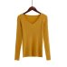 Autumn V Neck Sweater Knitted Fashion Womens Sweaters 2019 Winter Tops For Women Pullover Jumper Pull Femme Hiver Truien Dames