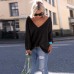 Autumn V-Neck Sexy Knitted Sweater Women Plus Size Pullovers Female Sweater Pullover Winter Women Loose Sweaters Oversize 4xl