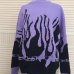 Autumn Winter Harajuku Flame Knitting Bat Sleeve Pullover Sweater Women Tide Outerwear