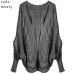 Autumn Winter Knitted Cardigans Coat Women 2015 Fashion Long Sleeve Batwing Poncho Sweater Beautiful Womans Crochet Cardigan