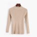 Autumn Winter Women Pullovers Sweater 2019 Casual Long Sleeve High Elasticity Knitted Sweaters Lady Slim Turtleneck Jumper Tops