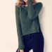 Autumn winter women sweaters and pullovers korean style long sleeve casual crop sweater slim solid knitted jumpers sweater mujer