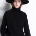 BELIARST New Autumn and Winter Cashmere Sweater Women High-Collar Thickened Pullover Loose Sweater Large Size Knitted Wool Shirt