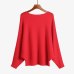 BHflutter Sweater Women Slash Neck Knitted Winter Sweaters Tops Female Batwing Cashmere Casual Pullovers Jumper Pull Femme 2018