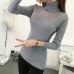 Bigsweety Women Solid Winter Warm Knitted Sweater New Turtleneck Long Sleeve Knit Sweater Mujer Elegant Sweater For Lady