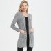 Cardigan Women Long Sleeve New Female Elegant Pocket Knitted Outerwear Sweater High Quality