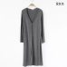 Cardigan Women Summer 2019 New Thin Kimono Long Casual Modal Gilet Femme Manche Longue Outerwear Cardigans Coats Black Gray Coat