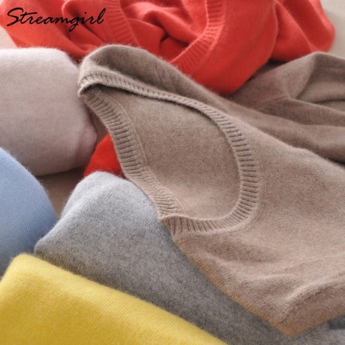 Cashmere Sweater Female Knitted Pullover Women Winter Sweaters Plus Size Cashmere Sweater Women Jumper O Neck 2019 Pull Femme