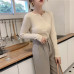 Colorfaith Women Pullovers Sweater New 2019 Knitted Autumn Winter Spring Fashion Sexy Elegant Buttons Casual Ladies Tops SW9065