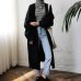 DICLOUD Fashion Long Cardigan Women 2019 Fashion Harajuku Loose Knit Sweater Women Casual Black Oversized Jacket Coat Autumn