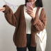 DICLOUD New Autumn Knit Sweater Women 2018 Fashion Harajuku Loose Warm Cardigan Women College Casual Long Sleeve Winter Coat