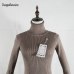 DisappeaRanceLove 2019 Brand autumn medium-long elastic sweater long-sleeve sweater female pullover turtleneck sweater