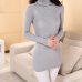 DisappeaRanceLove 2019 Brand autumn medium-long elastic sweater long-sleeve sweater female pullover turtleneck sweater