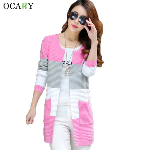 Elegant Women Sweaters Spring Summer Thin Cardigans Knitted Long Cardigan Cotton Haut Femme Ete  Blusas Gilet  Size XL