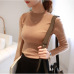 FEKEHA Autumn Winter Women Pullovers Sweater Knitted Elasticity Jumper Slim Half Turtleneck Warm Female White Black Sweaters