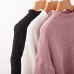 Forefair Casual Turtleneck Sweater Woman Winter Knitting Pullovers Lantern Sleeve Short Black White Knitted Solid Jumper Women