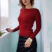 Frill Round Neck Autumn Knitted Sweater Womens Sweaters 2018 Winter Tops For Women Pullover Jumper Pull Femme Hiver Dames Truien