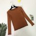 Frill Round Neck Autumn Knitted Sweater Womens Sweaters 2018 Winter Tops For Women Pullover Jumper Pull Femme Hiver Dames Truien