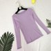 Frill Round Neck Autumn Knitted Sweater Womens Sweaters 2018 Winter Tops For Women Pullover Jumper Pull Femme Hiver Dames Truien