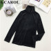 GCAROL New Arrival Fall Winter Women Pleuche Turtleneck Sweater Stretch High Quality Smooth Thick Pullover Basic Warm OL Tops