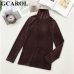 GCAROL New Arrival Fall Winter Women Pleuche Turtleneck Sweater Stretch High Quality Smooth Thick Pullover Basic Warm OL Tops