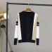 GIGOGOU Autumn Winter Sweater Women Contrast Color Pullover Jumper Long Sleeve O-Neck Knitted Tops Outwear Pull Femme