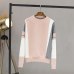 GIGOGOU Autumn Winter Sweater Women Contrast Color Pullover Jumper Long Sleeve O-Neck Knitted Tops Outwear Pull Femme