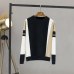 GIGOGOU Autumn Winter Sweater Women Contrast Color Pullover Jumper Long Sleeve O-Neck Knitted Tops Outwear Pull Femme