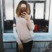 GIGOGOU Autumn Winter Sweater Women Contrast Color Pullover Jumper Long Sleeve O-Neck Knitted Tops Outwear Pull Femme