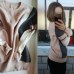 GIGOGOU Autumn Winter Sweater Women Contrast Color Pullover Jumper Long Sleeve O-Neck Knitted Tops Outwear Pull Femme