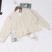 GIGOGOU Double V-Neck Autumn Winter Women Sweater Lurex Glitter Knitted Jumper Top Flare Sleeves Casual Female Pullover Sweater