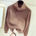 GIGOGOU Thick Turtlneck Cowl Neck Women Sweater Streetwear Knitted Pullovers Top Autumn Winter Clothes Christmas Sweater Pull