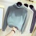 GIGOGOU Thick Turtlneck Cowl Neck Women Sweater Streetwear Knitted Pullovers Top Autumn Winter Clothes Christmas Sweater Pull