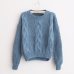 H.SA Women Sweaters Warm Pullover and Jumpers Crewneck Mohair Pullover Twist Pull Jumpers Autumn 2017 Knitted Sweaters Christmas