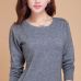 High Quality Pure Colors Spring Autumn Winter European Style Women Fashion Pullovers Knitted Cashmere Wool Sweater Lady Big Size