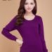 High Quality Pure Colors Spring Autumn Winter European Style Women Fashion Pullovers Knitted Cashmere Wool Sweater Lady Big Size