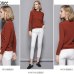 High Quality Pure Colors Spring Autumn Winter European Style Women Fashion Pullovers Knitted Cashmere Wool Sweater Lady Big Size