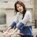 INMAN Women Autumn Clothes Loose Striped Pullovers Women Thin Knit Pullover Sweaters Tops