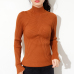 INS 2019 Autumn New fashion Women ladies Turtleneck soft thin sweater femme korean pull tight casual knit ribbed jumper clothes